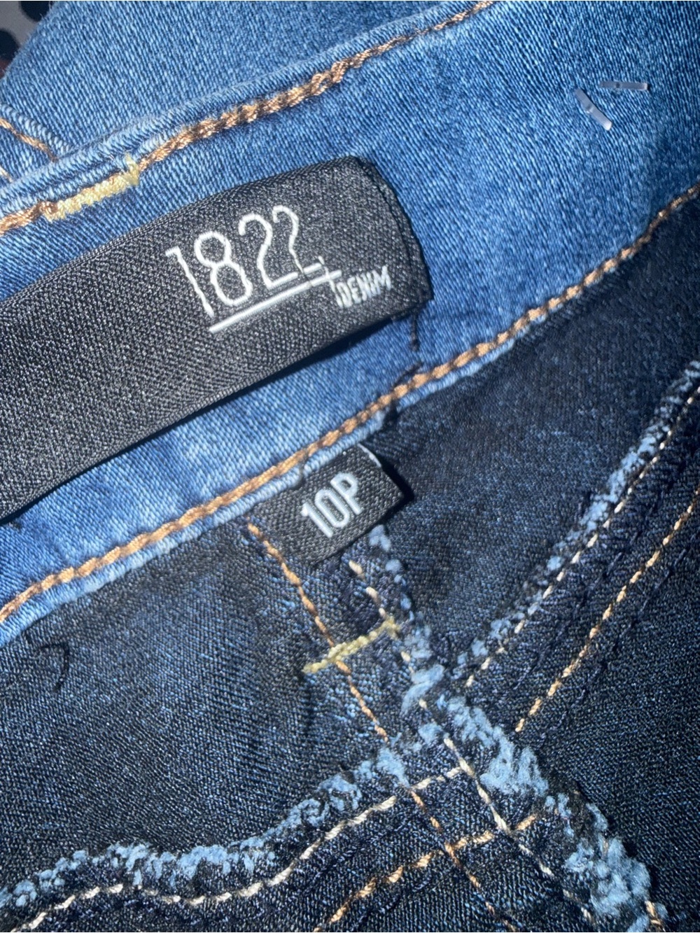 1822 Denim Dark Blue cropped Skinny Jeans - Picture 4 of 4
